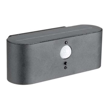 LED Outdoor solar wall light with sensor LED/2,5W/3,7V 3000K IP54