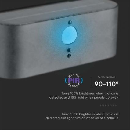 LED Outdoor solar wall light with sensor LED/2,5W/3,7V 3000K IP54