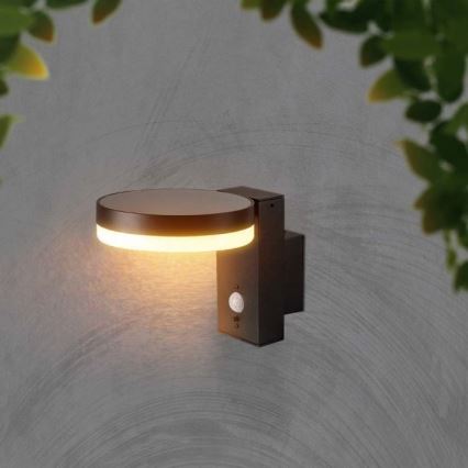 LED Outdoor solar wall light with sensor LED/5,5W/3,7V 3000K IP54