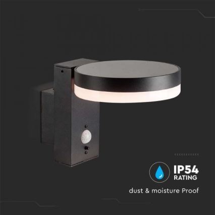 LED Outdoor solar wall light with sensor LED/5,5W/3,7V 3000K IP54