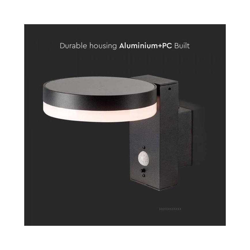 LED Outdoor solar wall light with sensor LED/5,5W/3,7V 3000K IP54