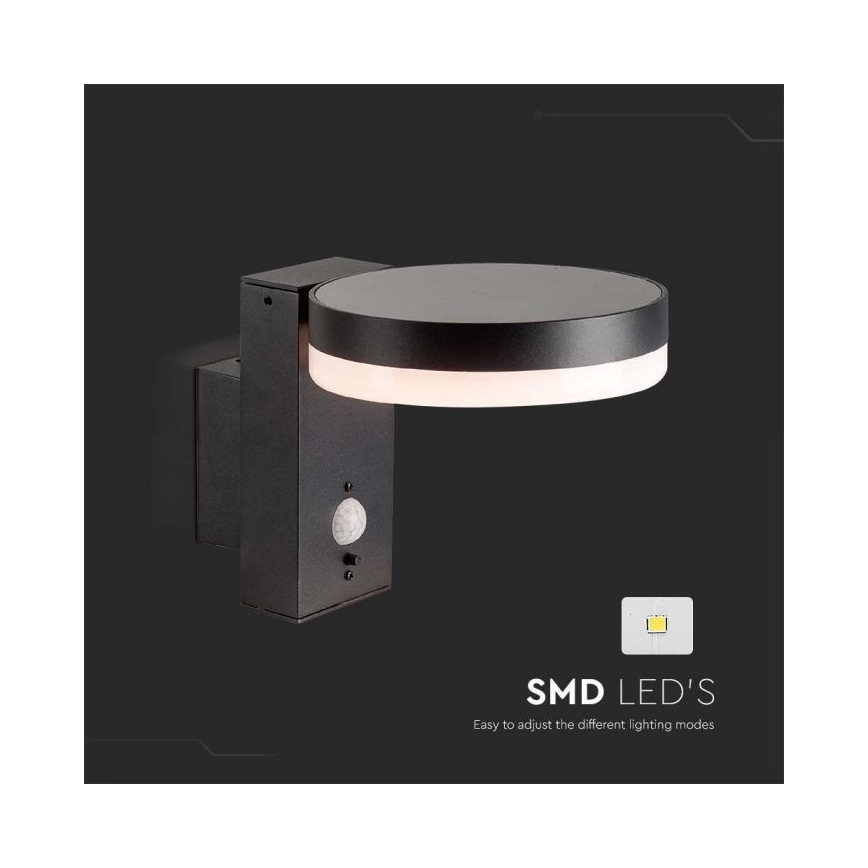 LED Outdoor solar wall light with sensor LED/5,5W/3,7V 3000K IP54