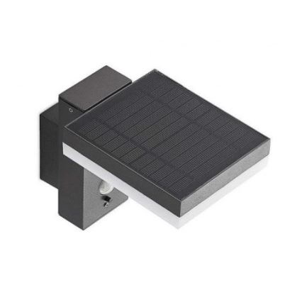 LED Outdoor solar wall light with sensor LED/5,5W/3,7V 3000K IP54