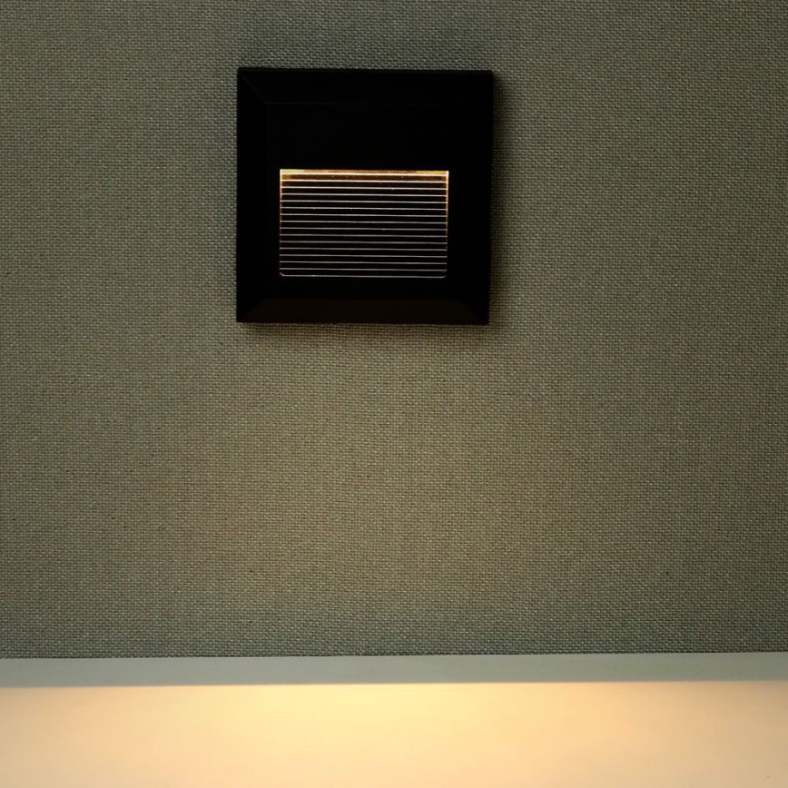 LED Outdoor staircase light LED/2W/230V IP65 3000K black