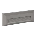 LED Outdoor staircase light LED/3W/230V IP65 3000K grey