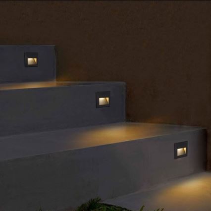 LED Outdoor staircase light Q7 LED/3W/230V IP44