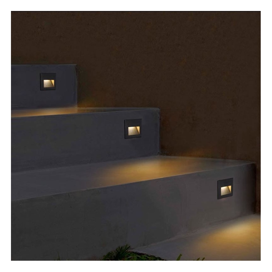 LED Outdoor staircase light Q7 LED/3W/230V IP44