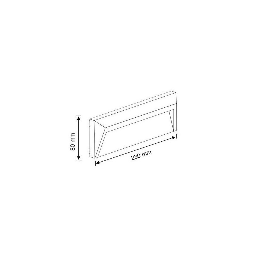 LED Outdoor staircase lighting HOLDEN LED/1,6W/230V IP65 graphite