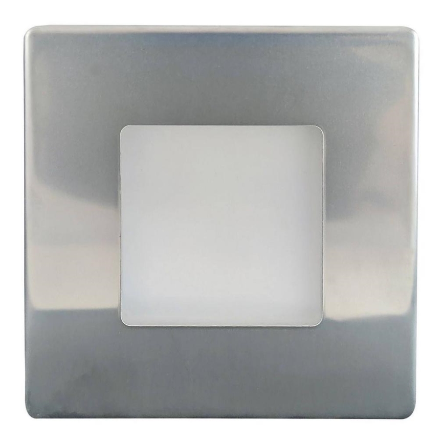 LED Outdoor staircase lighting LED/1,7W/230V 2700K IP44 shiny chrome