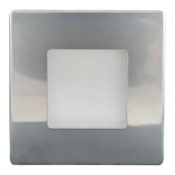 LED Outdoor staircase lighting LED/1,7W/230V 4000K IP44 shiny chrome
