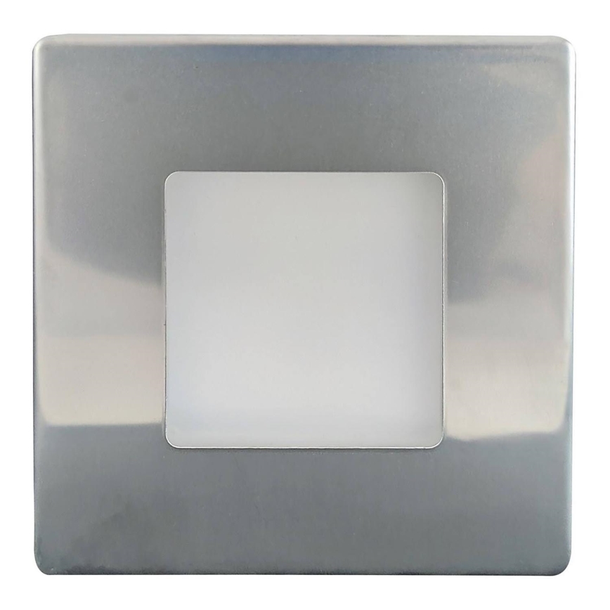 LED Outdoor staircase lighting LED/1,7W/230V 4000K IP44 shiny chrome