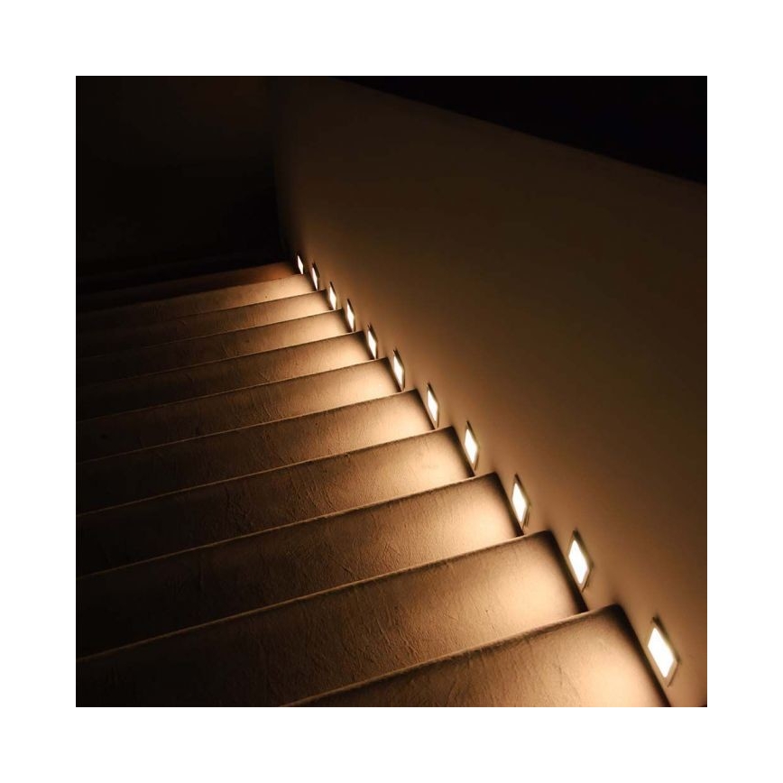 LED Outdoor staircase lighting LED/3W/230V 3000K IP65 white
