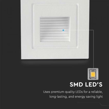 LED Outdoor staircase lighting LED/3W/230V 3000K IP65 white