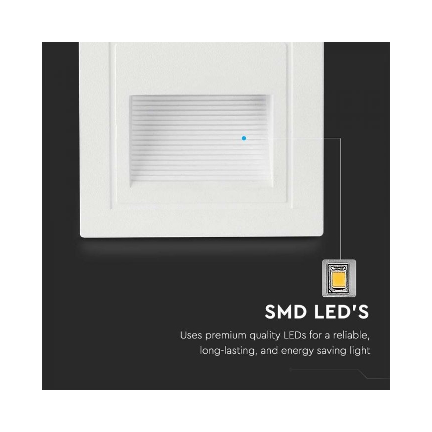 LED Outdoor staircase lighting LED/5W/230V 3000K IP65 white