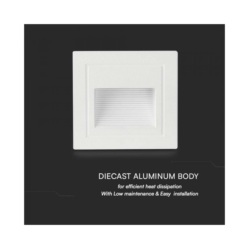 LED Outdoor staircase lighting LED/5W/230V 3000K IP65 white