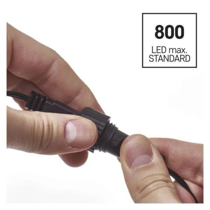 LED Outdoor String 100xLED/1x2m IP44 Warm White