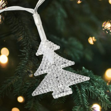 LED  outdoor string 20xLED/2xAA 2,2 m IP44 multicolor tree motifs