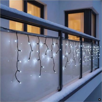 LED Outdoor String 50xLED/3x0,4m IP44 cool white
