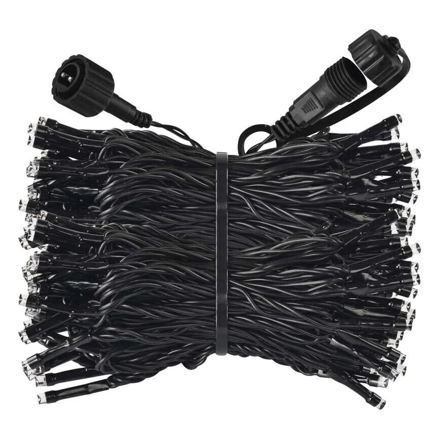 LED Outdoor String Lights 100xLED/10m IP44 Cool White