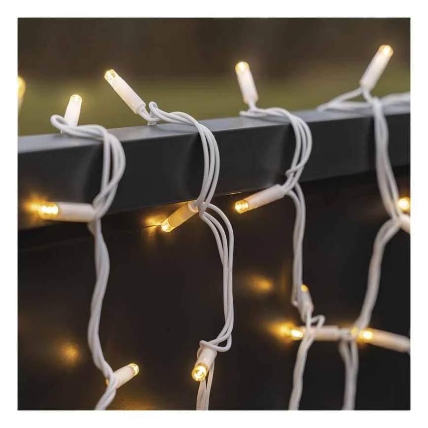 LED Outdoor String Lights 100xLED/10m IP44 Warm White