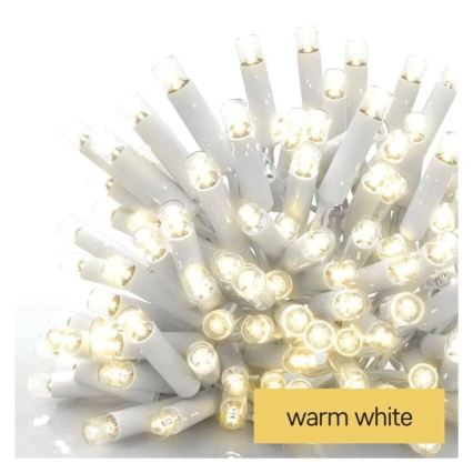 LED Outdoor String Lights 100xLED/10m IP44 Warm White