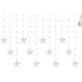 LED Outdoor String Lights 120xLED/8 functions 3xAA 1,7 m IP44 cool white