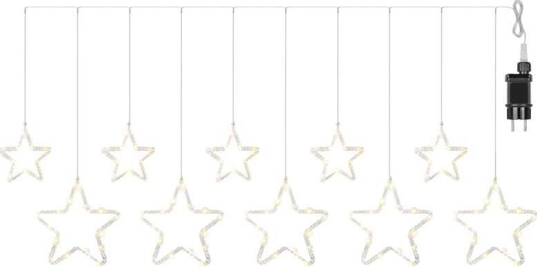 LED Outdoor String Lights 125xLED/1,9m IP44 Warm White