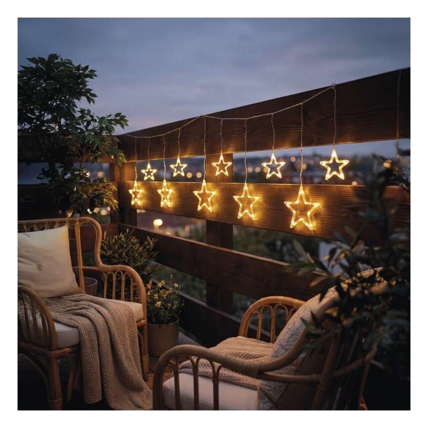 LED Outdoor String Lights 125xLED/1,9m IP44 Warm White