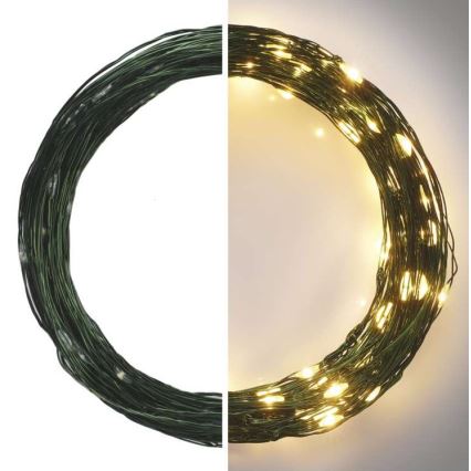 LED Outdoor String Lights, 150 LEDs / 20 m, IP44, Warm White