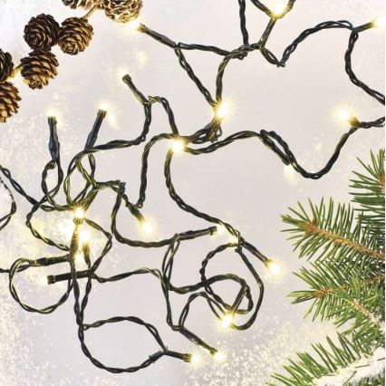 LED Outdoor String Lights, 180 LEDs / 23 m, IP44, Warm White