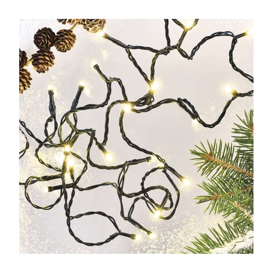 LED Outdoor String Lights, 180 LEDs / 23 m, IP44, Warm White