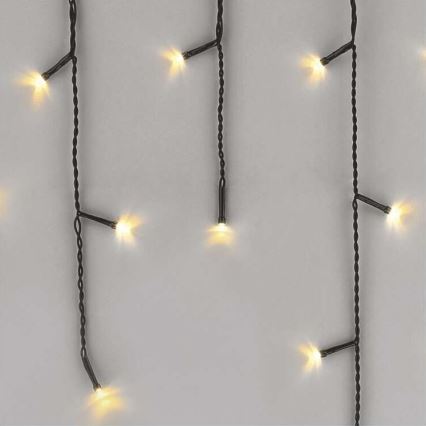 LED outdoor string lights 200 LEDs / 8 modes, 8.6 m, IP44, warm white