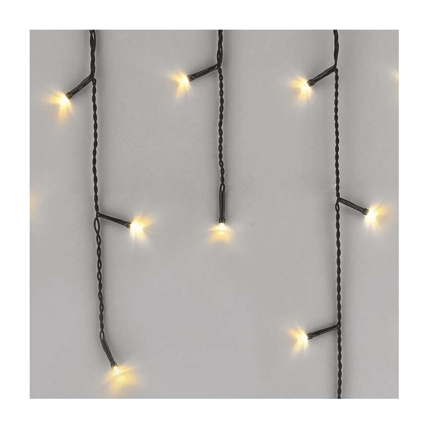 LED outdoor string lights 200 LEDs / 8 modes, 8.6 m, IP44, warm white