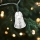 LED outdoor string lights 20xLED/2xAA 2.2 m IP44 multicolor bell-shaped lights