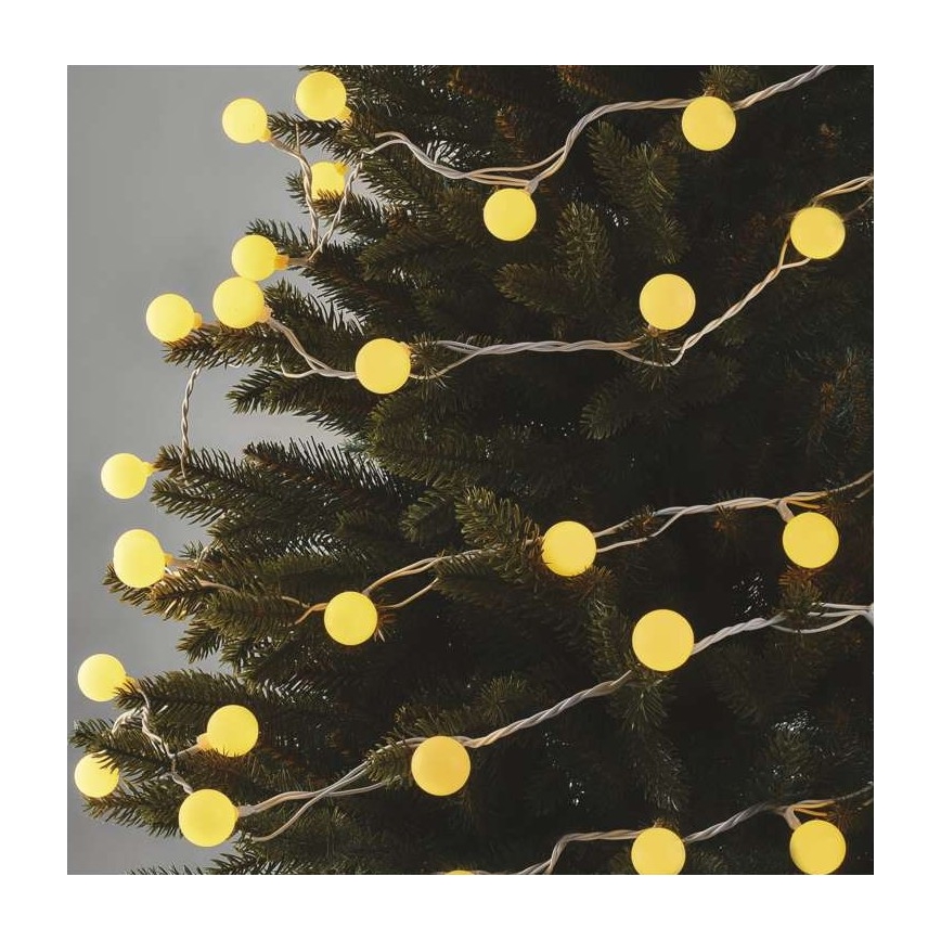 LED outdoor string lights, 40 LEDs, 9 m, IP44, warm white