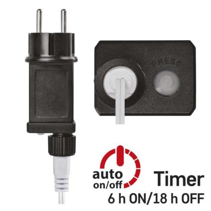 LED outdoor string lights, 40 LEDs, 9 m, IP44, warm white