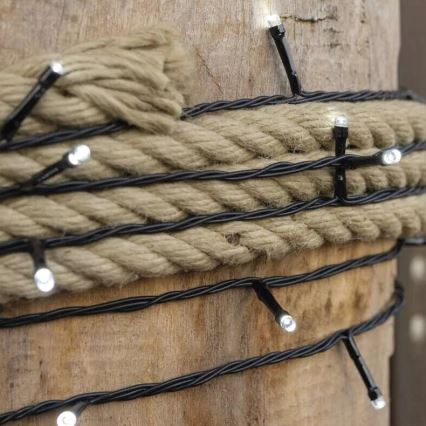 LED Outdoor String Lights, 50 LEDs / 5 m, IP44, Cool White