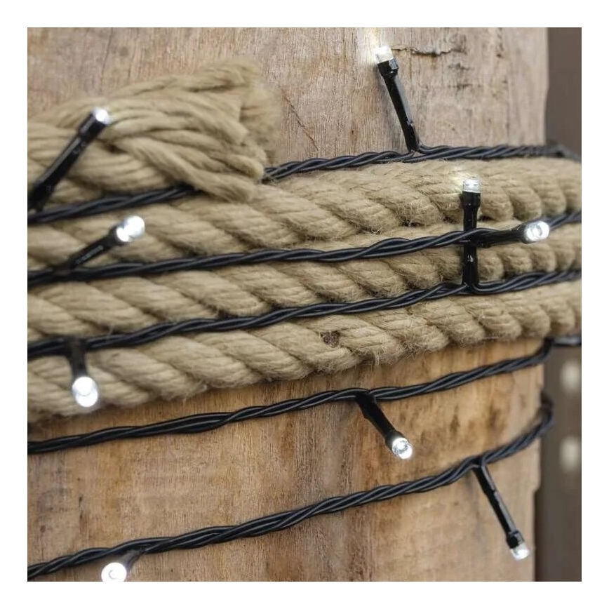 LED Outdoor String Lights, 50 LEDs / 5 m, IP44, Cool White