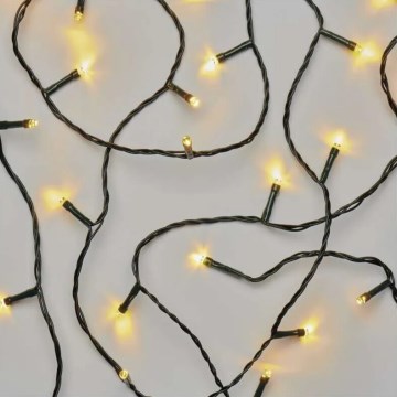 LED Outdoor String Lights, 50 LEDs / 5 m, IP44, Warm White