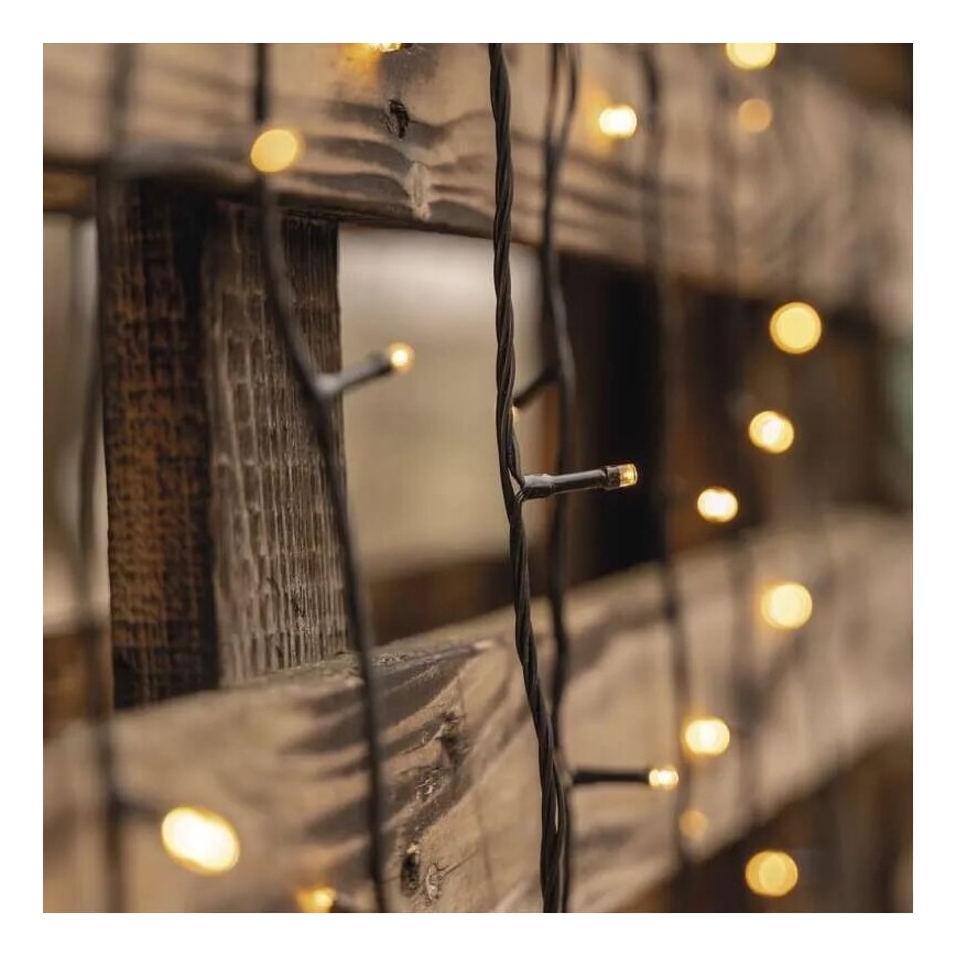 LED Outdoor String Lights, 50 LEDs / 5 m, IP44, Warm White