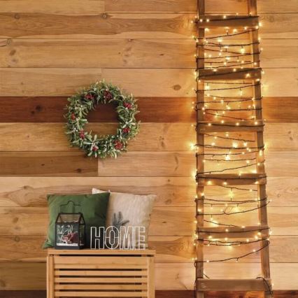 LED Outdoor String Lights, 50 LEDs / 5 m, IP44, Warm White