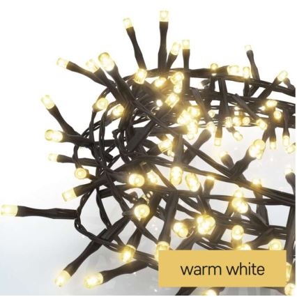 LED outdoor string lights, 600 LEDs / 17 m, IP44, warm white
