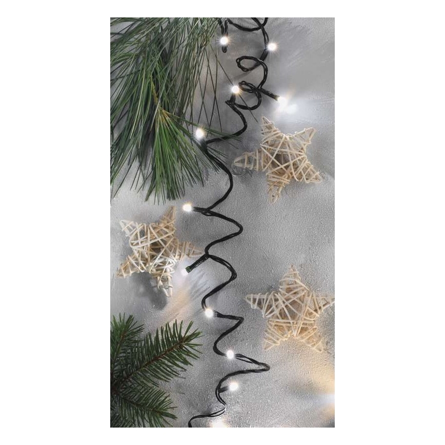 LED Outdoor String Lights, 80 LEDs, 13 m, IP44, Warm/Cool White