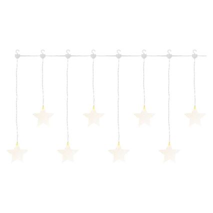 LED  outdoor string lights 8xLED/5.84m IP44 star-shaped