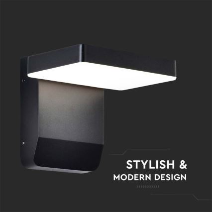 LED Outdoor wall flexible light LED/17W/230V IP65 4000K black