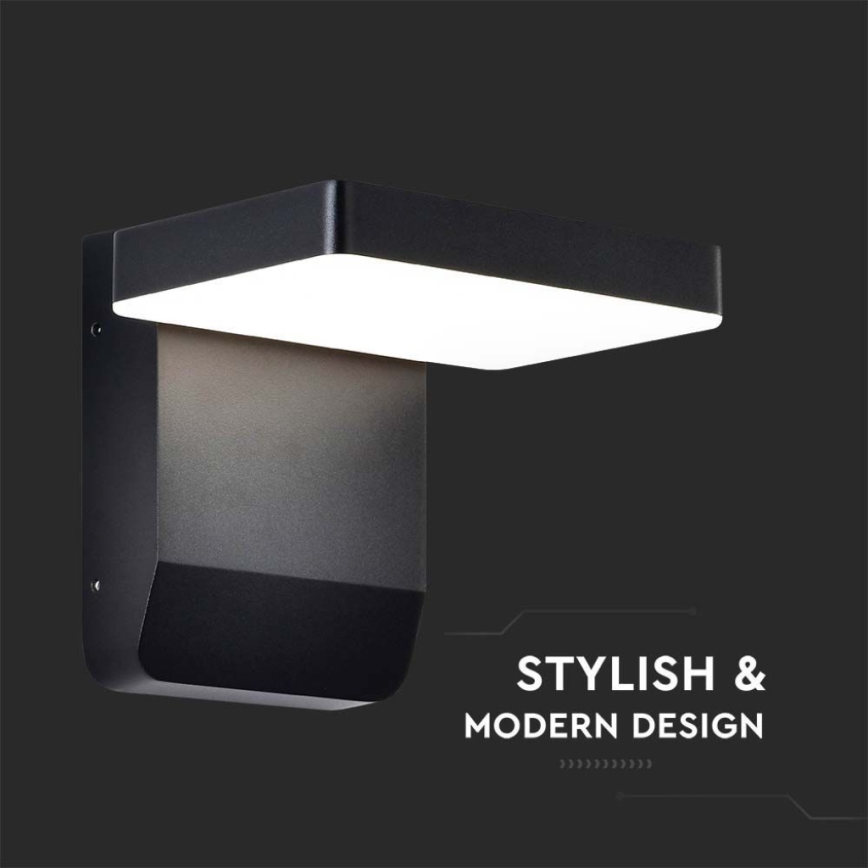 LED Outdoor wall flexible light LED/17W/230V IP65 4000K black