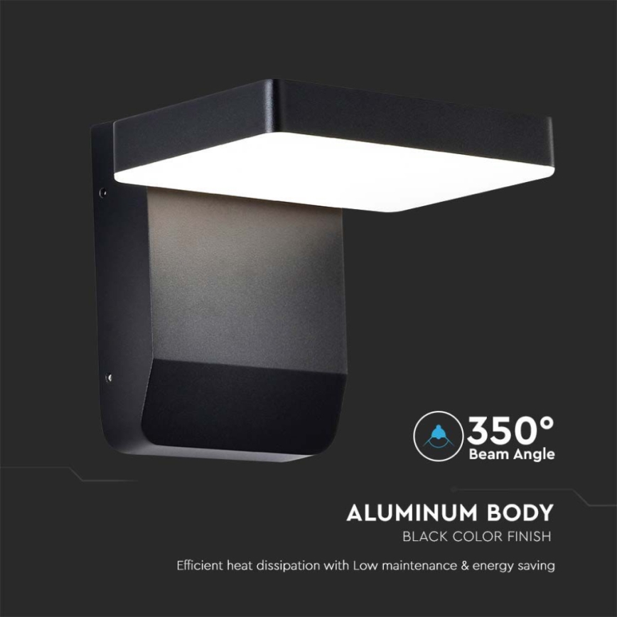 LED Outdoor wall flexible light LED/17W/230V IP65 4000K black