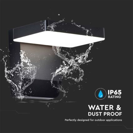 LED Outdoor wall flexible light LED/17W/230V IP65 4000K black
