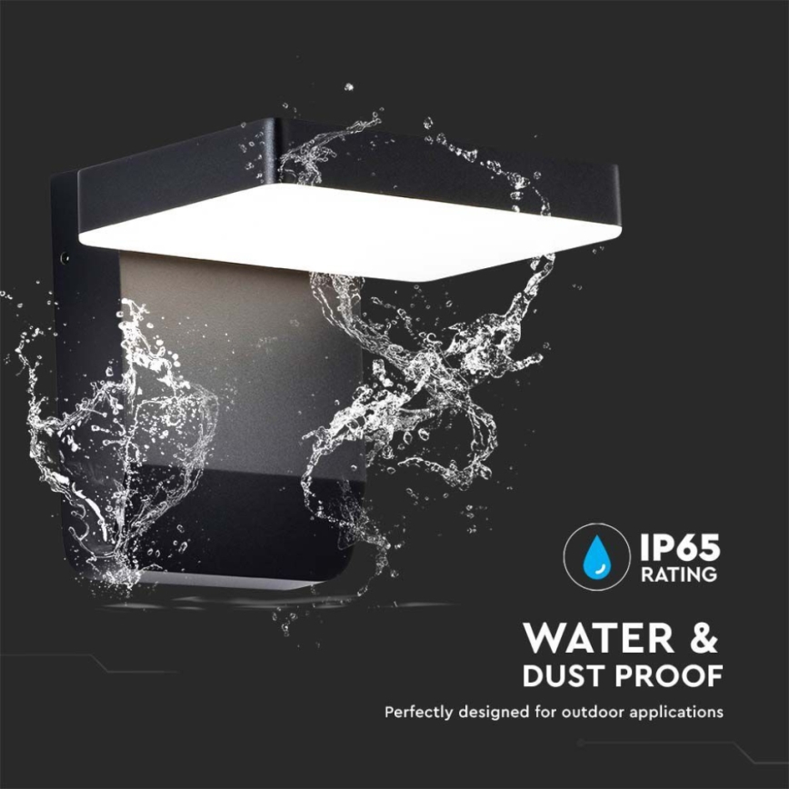 LED Outdoor wall flexible light LED/17W/230V IP65 4000K black