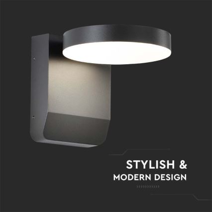 LED Outdoor wall flexible light LED/17W/230V IP65 4000K black